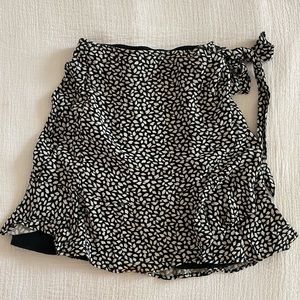 Abercrombie and Fitch Ruffled Wrap Mini Skirt